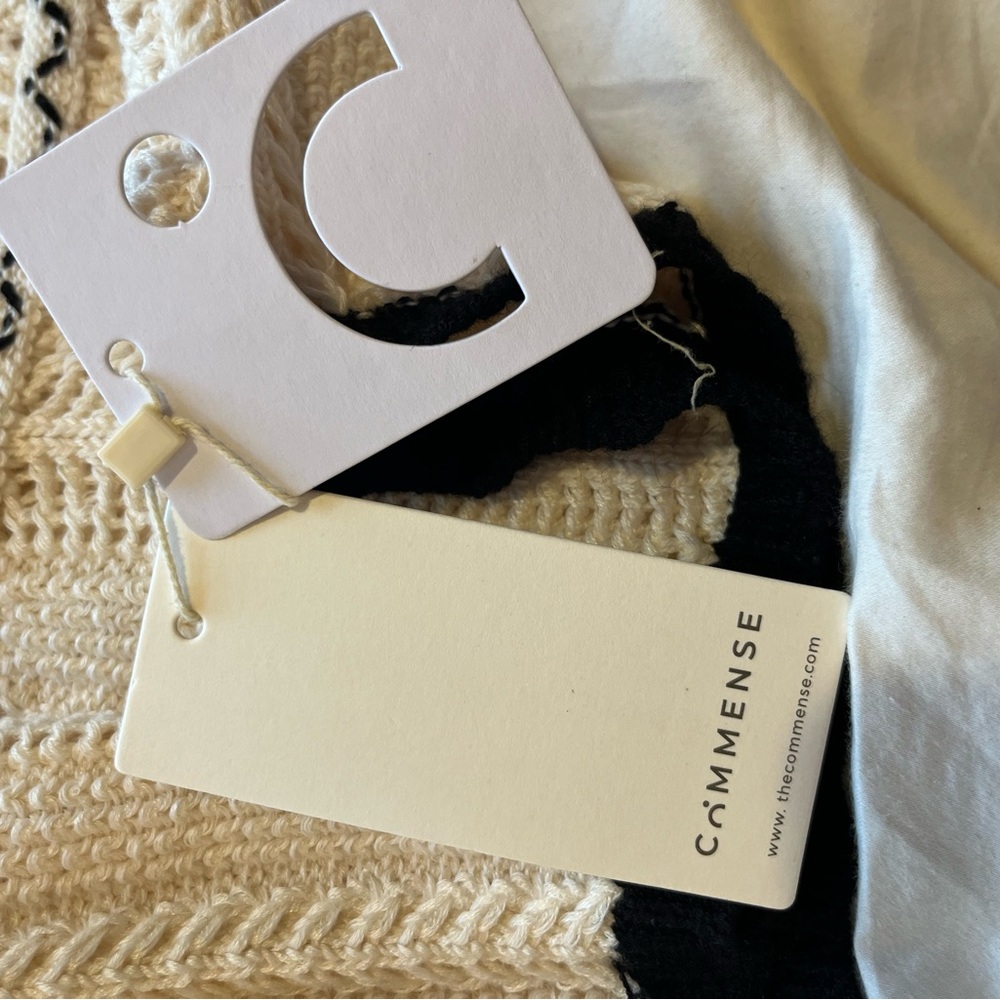 Commense Black and Cream Crochet Dress - Picture 2 of 2